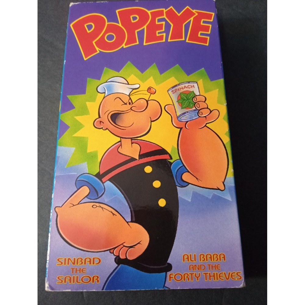 Popeye "Sinbad the Sailor/Ali Baba and the Forty Thieves"(VHS 1993)RARE